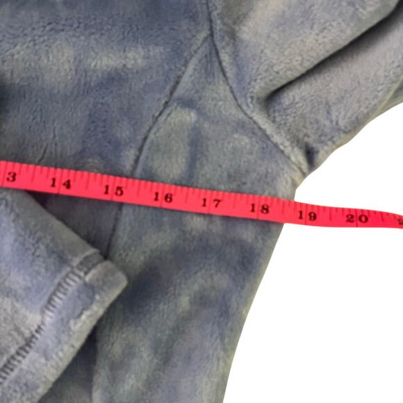 Roxy Tundra Warm Fleece Jacket Womens M Light Blue Zip Up Fuzzy Stand Collar NWT - Picture 9 of 10